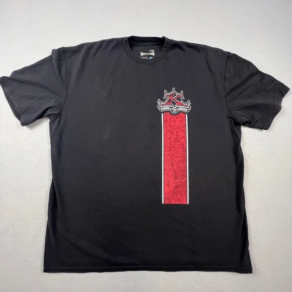 Kindig-It Design T-Shirt Mens 2X Black Boss Mustang Graphic Performance Bitchin
